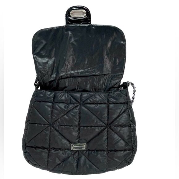 Chico’s black puffer bag with adjustable crossbody/ shoulder chain strap - Picture 2 of 10